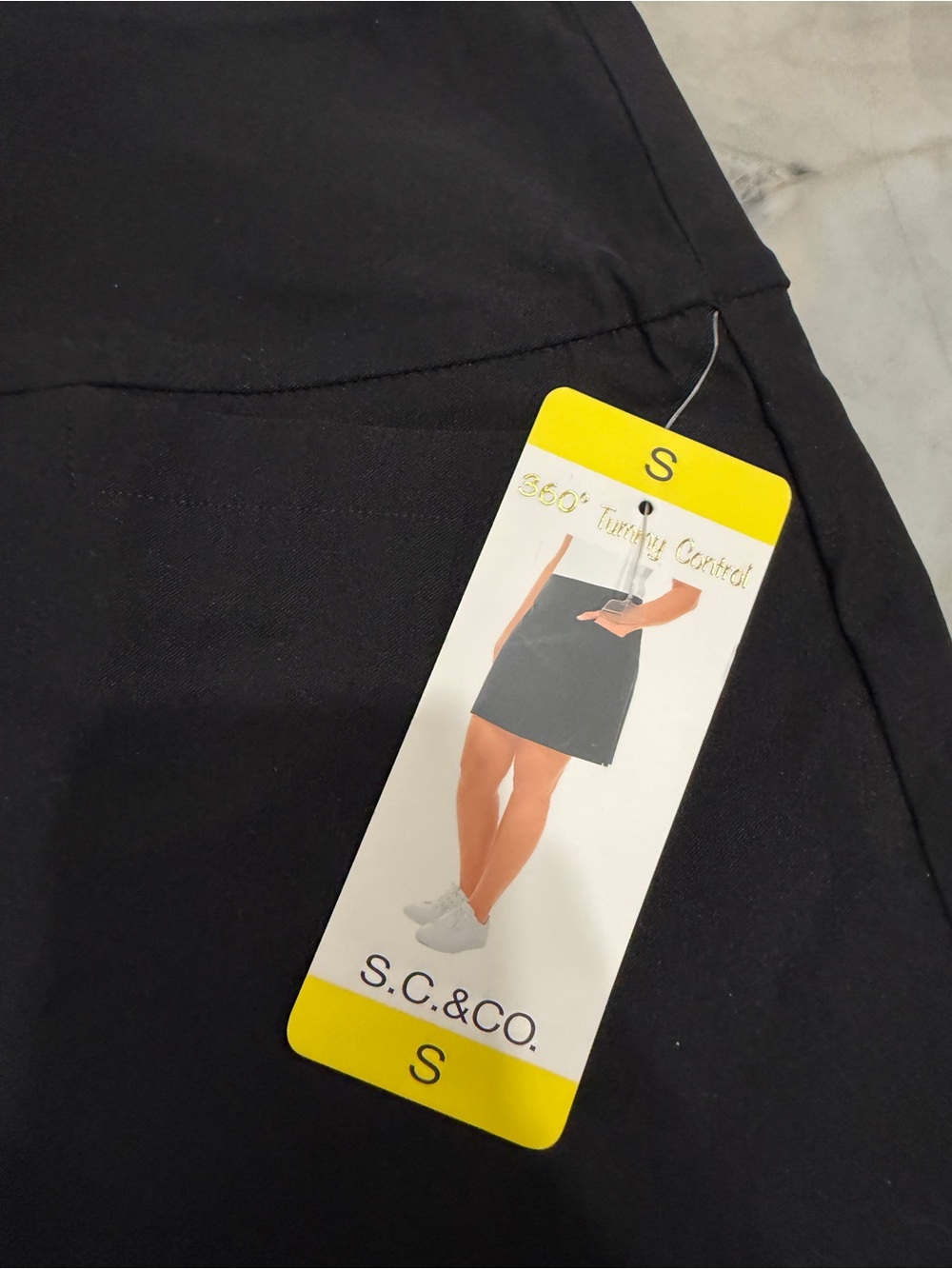 S.C. & Co. Women’s Tummy Control Skort Black NWT Size Small - Picture 2 of 4